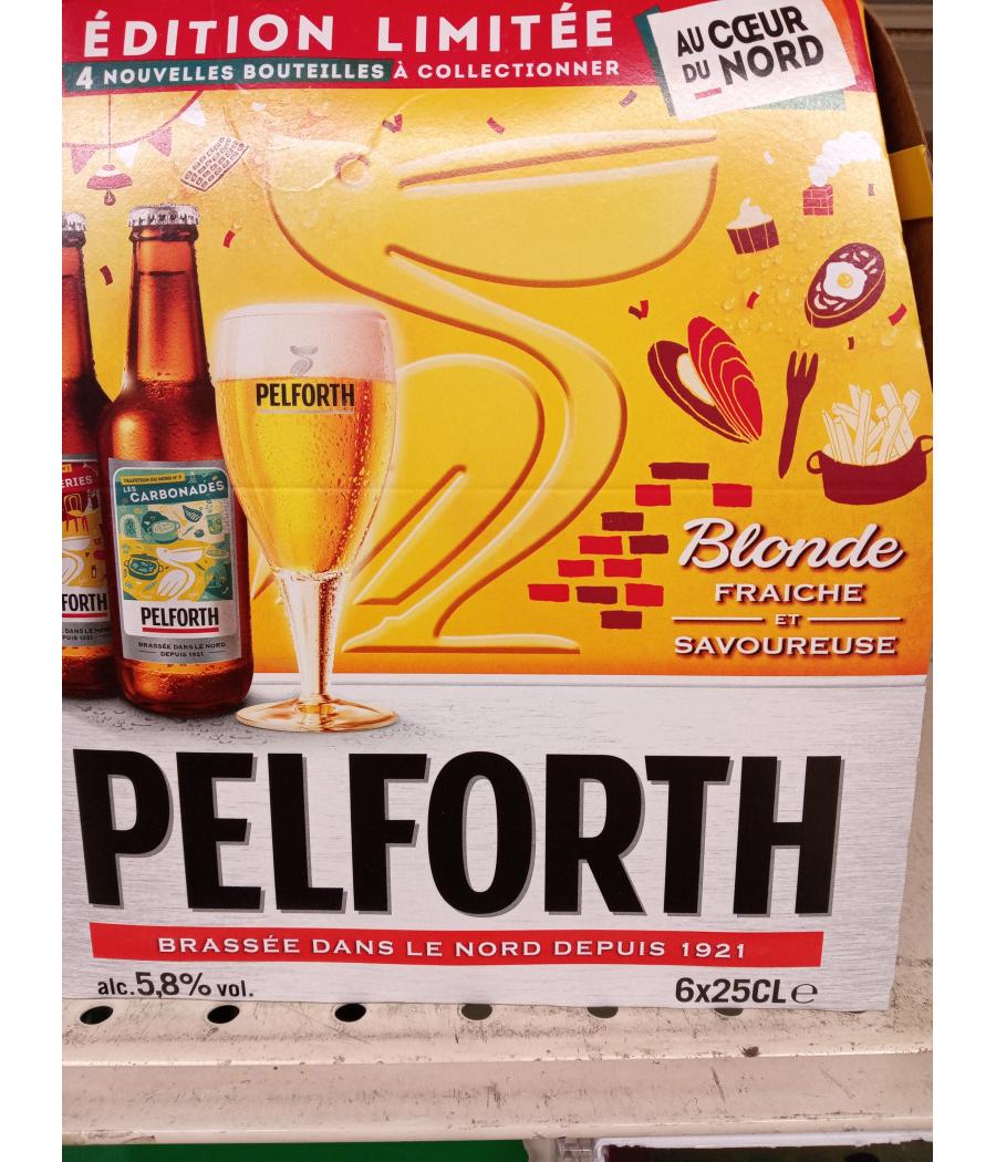 BIERE BLONDE 5.8° PELFORTH 6X25CL
