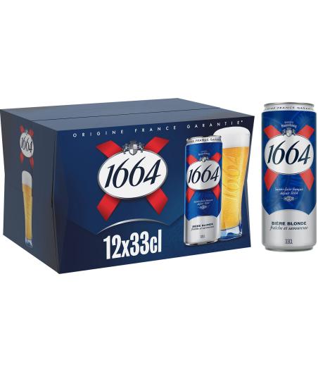 BIERRE BLONDE 1664 12 X 33CL 5.5 DEGRE ALCOOL