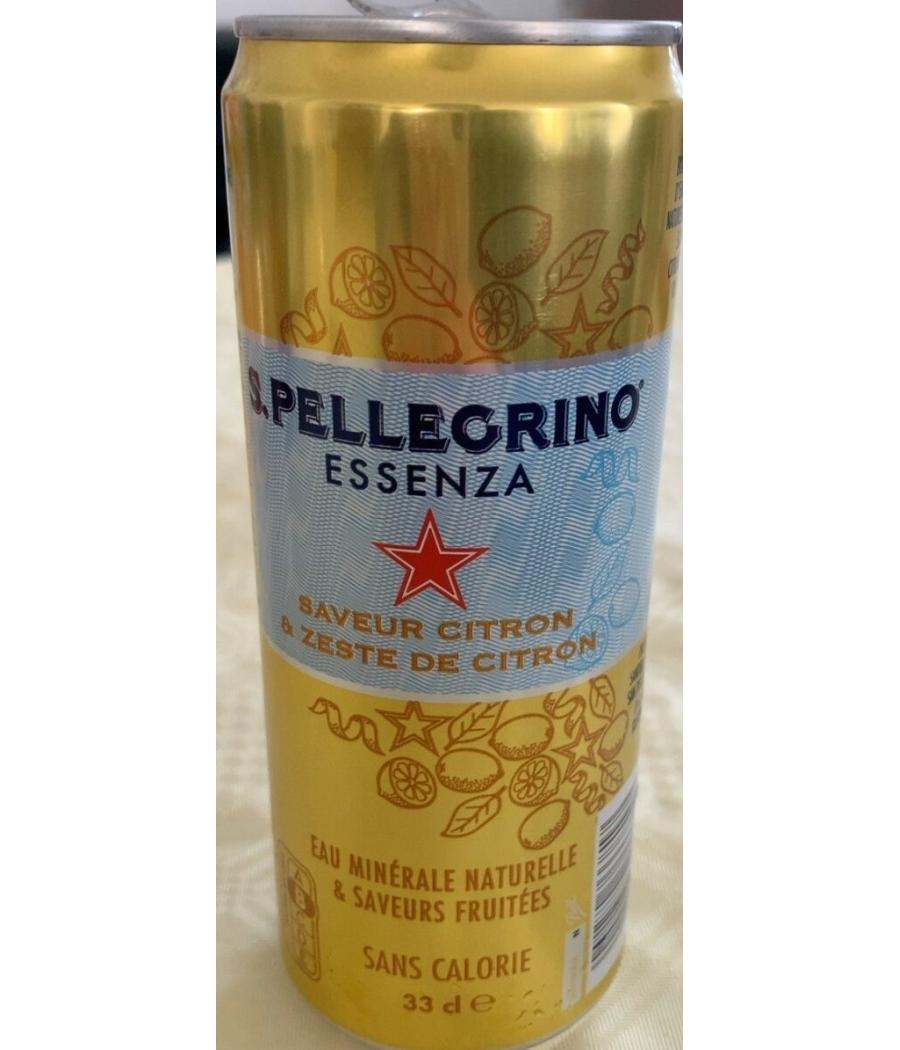 BOISSON SAN PELLEGRINO ESSENZA - SAVEUR CITRON & ZESTE DE CITRON 33 CL
