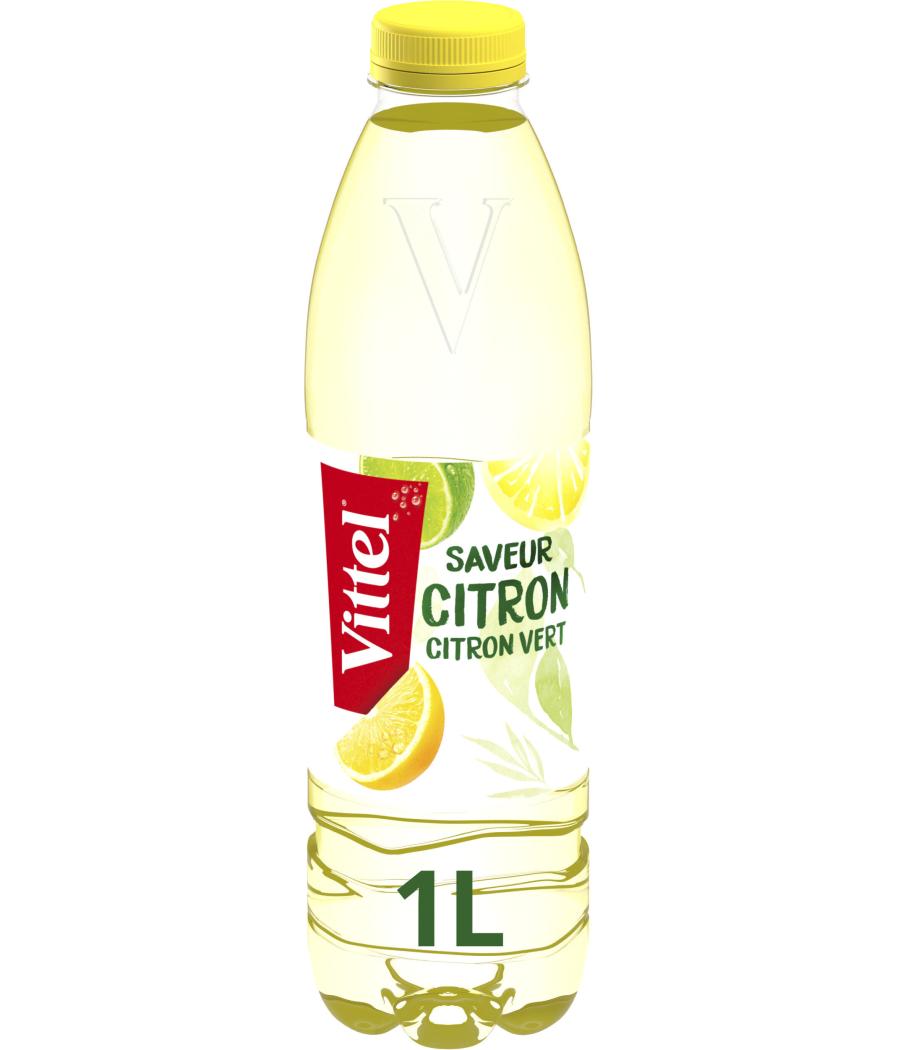 EAU AROMATISEE CITRON & CITRON VERT VITTEL 1L