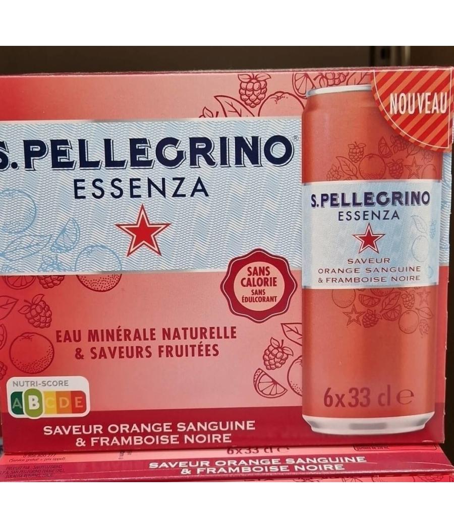 BOISSON SANS PELLEGRINO ORANGE SANGUINE FRAMBOISE NOIRE