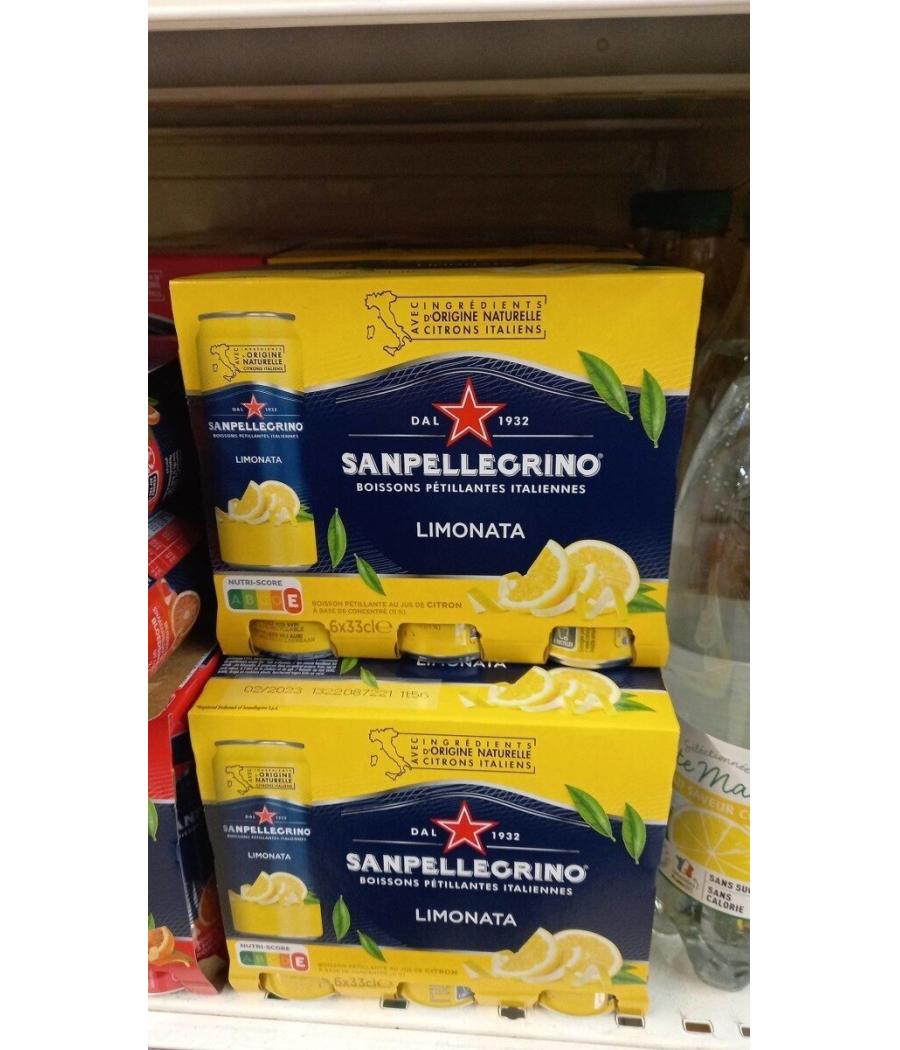 BOISSON SANPELLEGRINO LIMONATA 6 X 33 CL